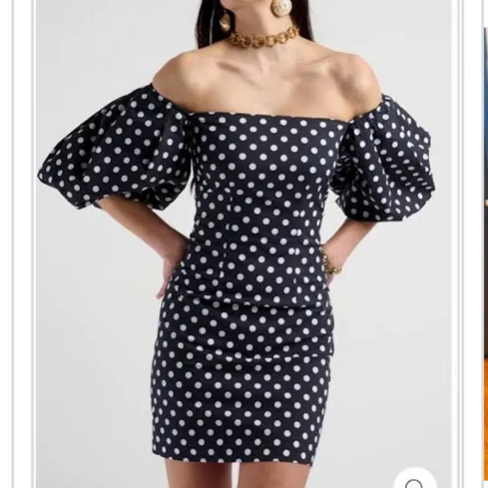 Caroline Constas Palmer polka dot mini
